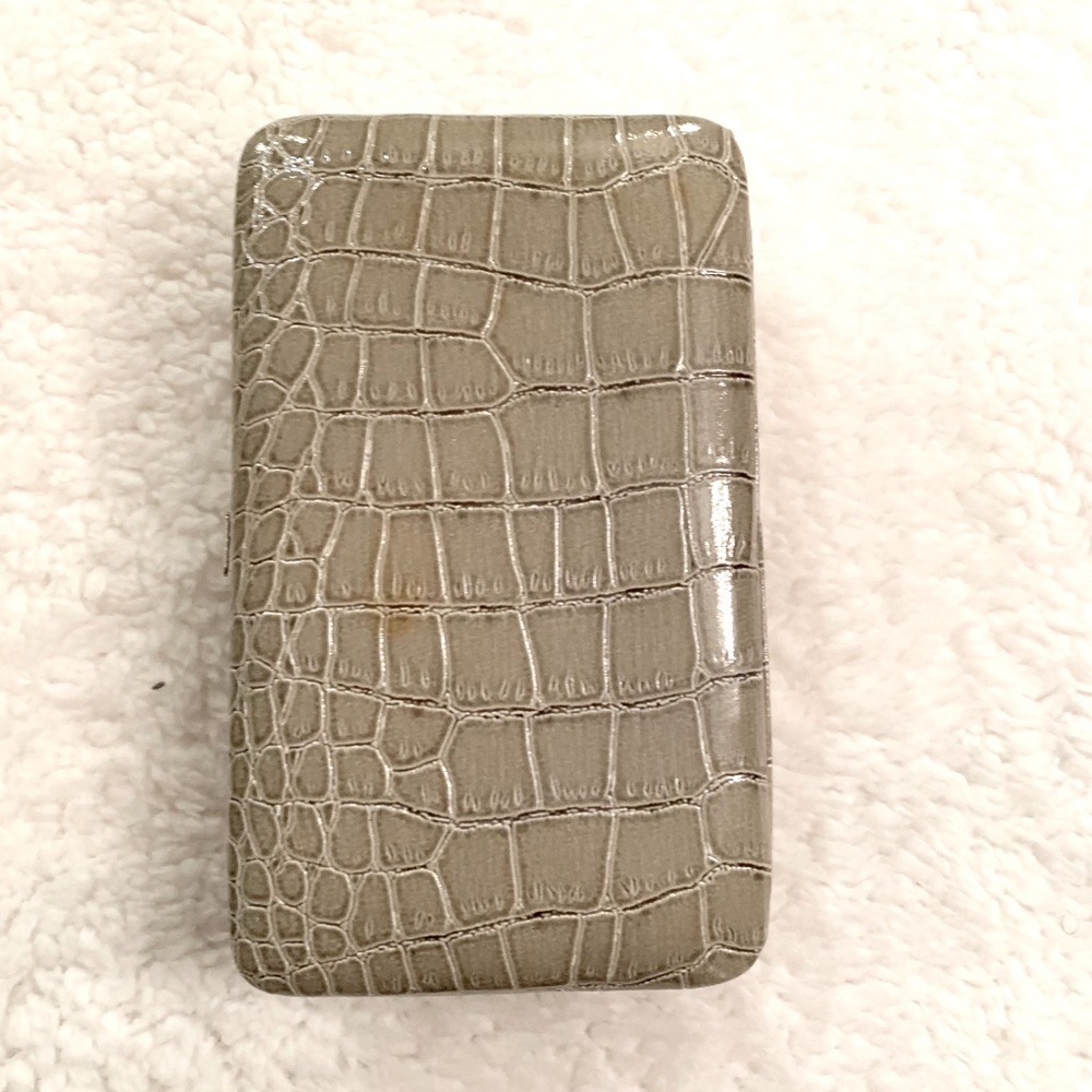 Wallet | Alligator Print Olive Green Cash Wallet